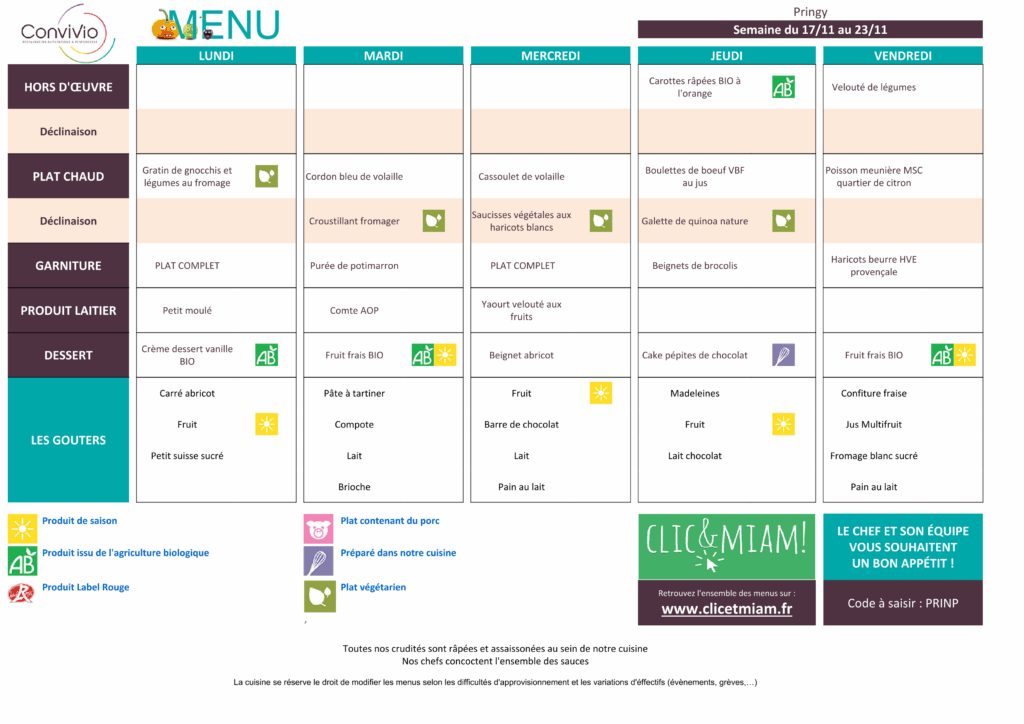 MENUS.SEMAINE.47. 1