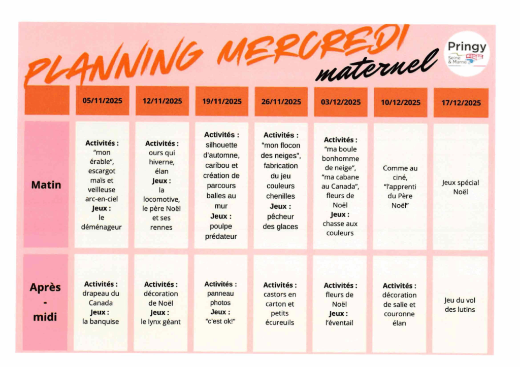 PLANNING.ACTIVITES.3.5.ANS .MERCREDI.CYCLE .2 1