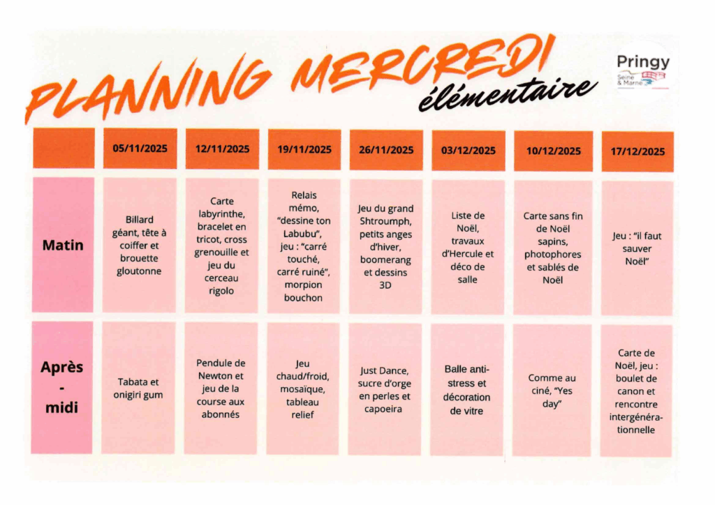 PLANNING.ACTIVITES.MERCREDI.6.11.ANS .CYCLE .2. 1