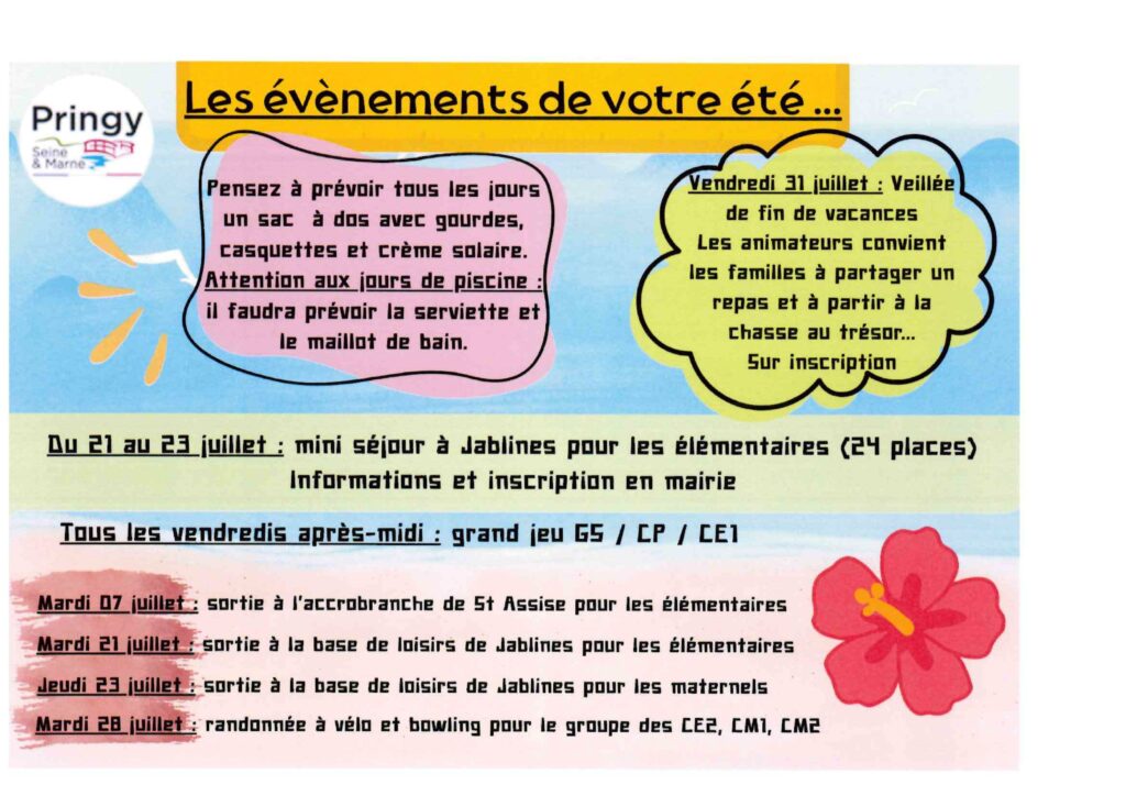 VACANCES.2026 PLANNINGS.ACTIVITES.3.5.ANS . 2