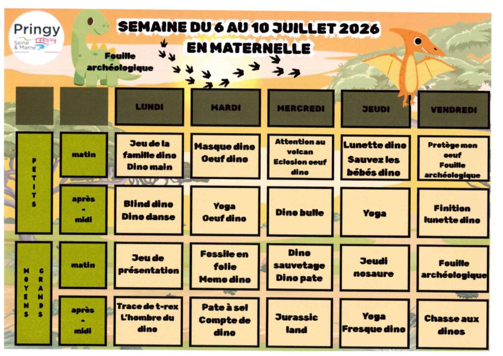 VACANCES.2026 PLANNINGS.ACTIVITES.3.5.ANS . 3